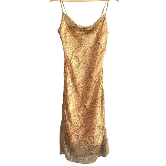 F21 Chiffon Ornate Slip Dress - Picture 1 of 3